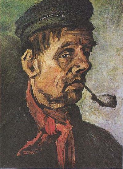 Head of a peasant with a clay-pipe, Vincent Van Gogh